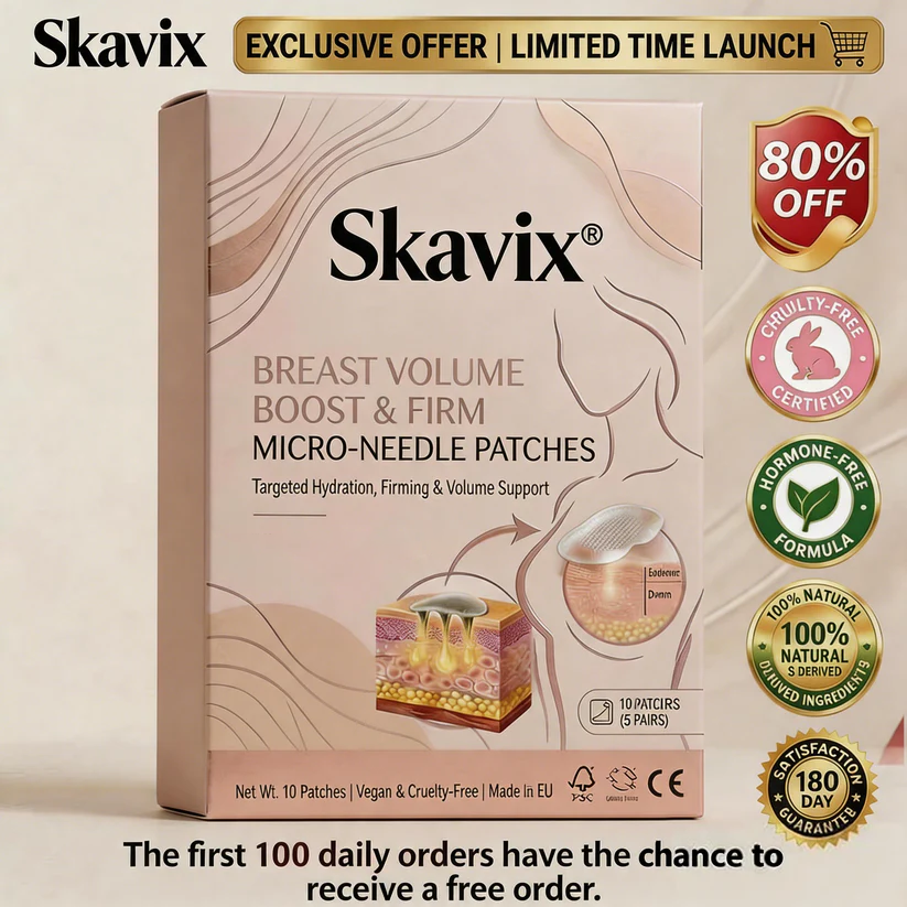 🔥Limited-time 60% sale--Skavix Targeted Breast Enhancement Advanced Nano-Microneedle Patches