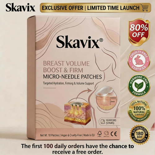 🔥Limited-time 60% sale--Skavix Targeted Breast Enhancement Advanced Nano-Microneedle Patches