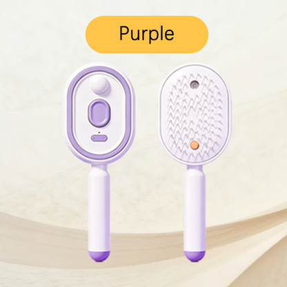 Scalp Massager Comb 💆‍♀️ – Self-Cleaning 🧼, Tangle-Free ✂ & Frizz-Control Hair Brush with Soothing Mist Spray 💨✨ | Perfect for Dry, Brittle Hair 💧🌟
