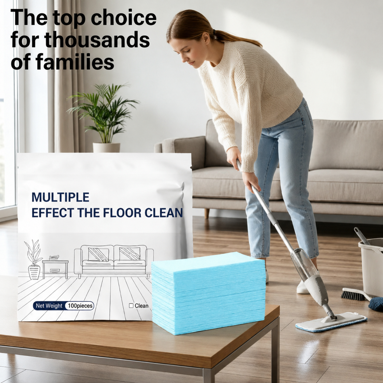 🔥Multi-Surface Floor Cleaning Tablets – Concentrated Cleaner for Hardwood, Tile, Laminate & More